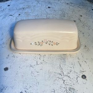 Pfaltzgraff Remembrance 2 piece Butter Dish